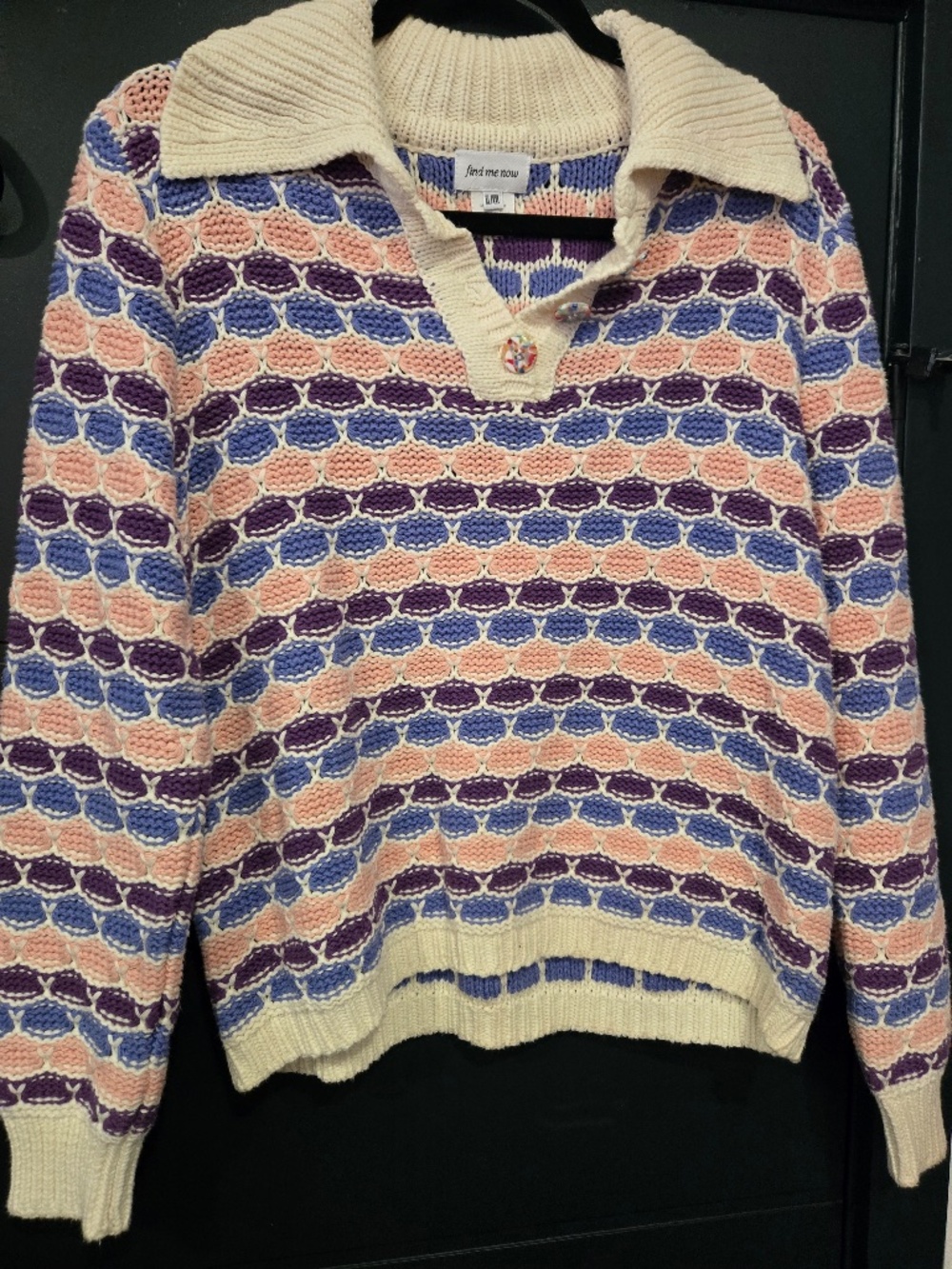 Find me now Mermaid sweater XL/XXL Anthropologie euc